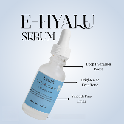 ✨ DermX E-Hyalu Serum with Kojic Acid – Brighten, Hydrate & Glow ✨